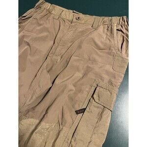 Railriders Men’s Outdoor Performance Cargo Pants Khaki XL 29 Inseam Hiking Nylon